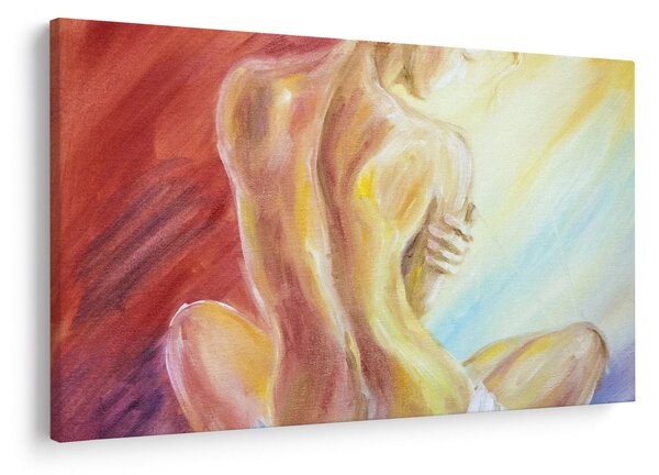 Slika počivajoče ženske, oljna slika (90x60 cm)