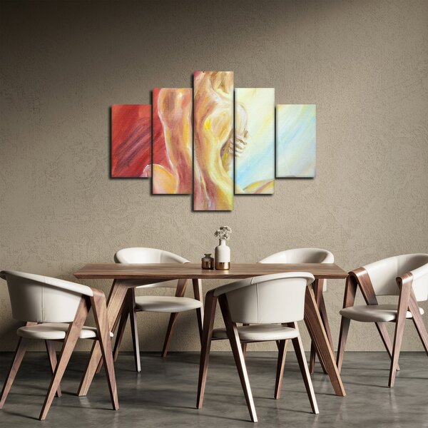 Slika počivajoče ženske, oljna slika (150x105 cm)