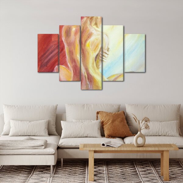Slika počivajoče ženske, oljna slika (150x105 cm)