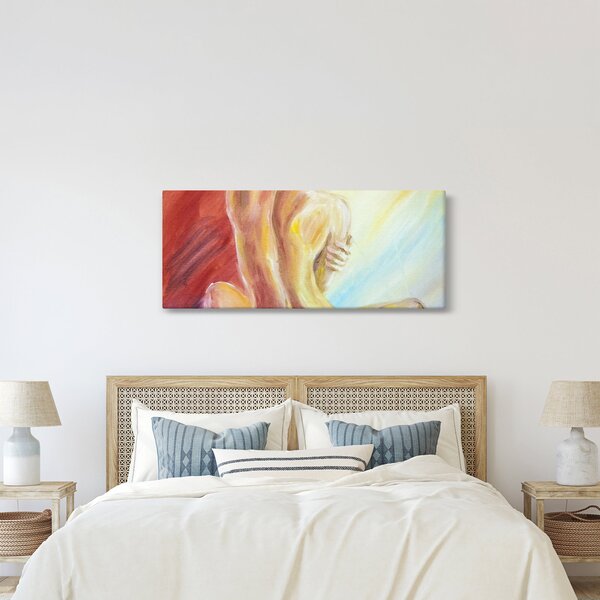 Slika počivajoče ženske, oljna slika (120x50 cm)