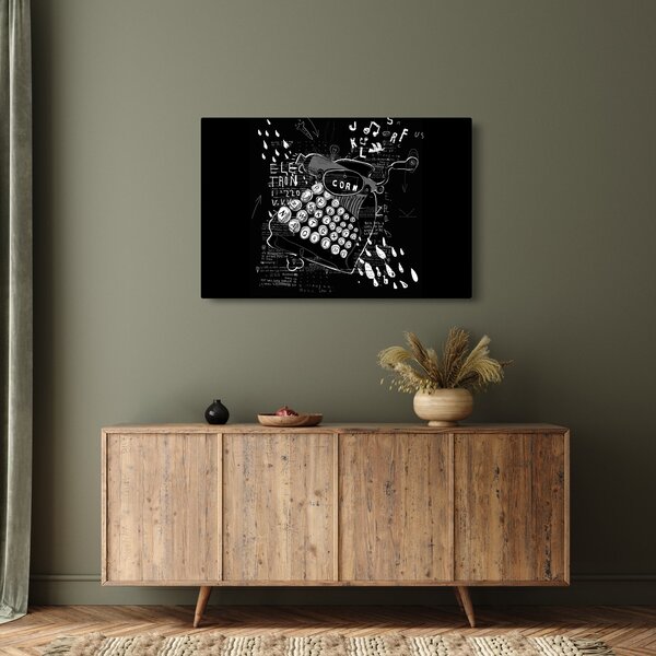 Slika - Risba v slogu Banksyja (90x60 cm)