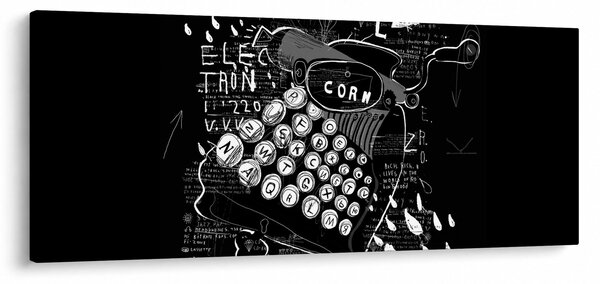Slika - Risba v slogu Banksyja (120x50 cm)
