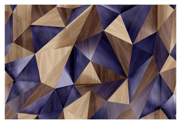 Slika - 3D leseni trikotniki (90x60 cm)