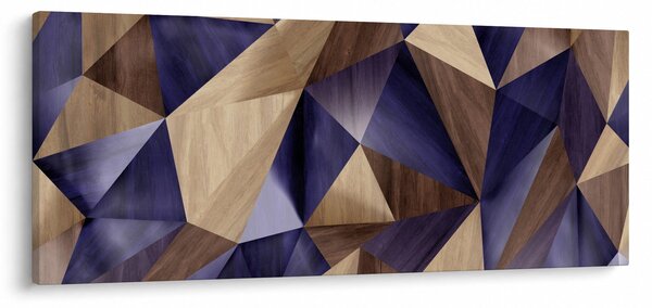 Slika - 3D leseni trikotniki (120x50 cm)