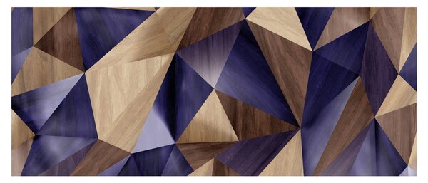 Slika - 3D leseni trikotniki (120x50 cm)