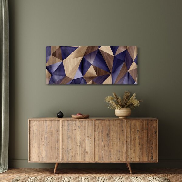 Slika - 3D leseni trikotniki (120x50 cm)