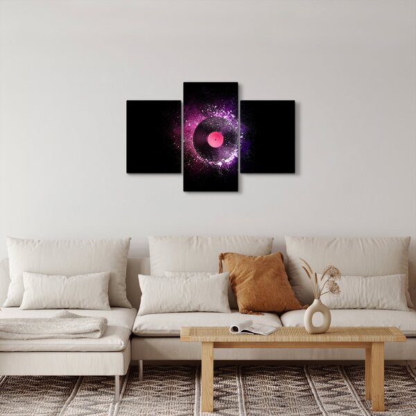 Slika - Vinilna plošča v roza-vijolični barvi (90x60 cm)