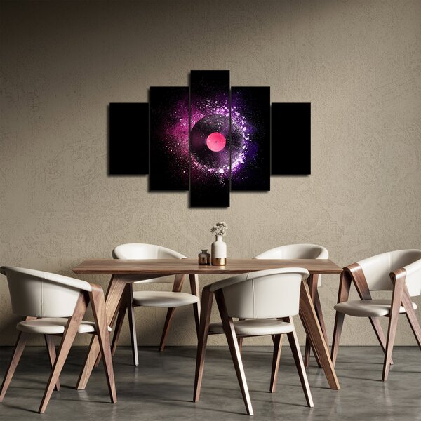 Slika - Vinilna plošča v roza-vijolični barvi (150x105 cm)