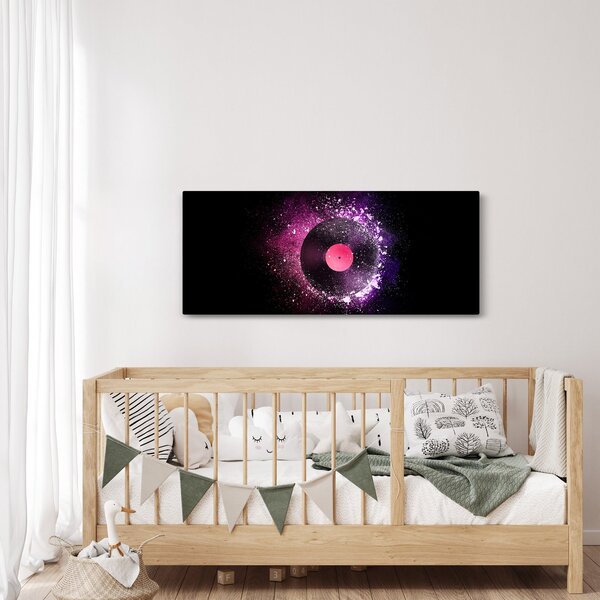 Slika - Vinilna plošča v roza-vijolični barvi (120x50 cm)