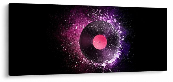 Slika - Vinilna plošča v roza-vijolični barvi (120x50 cm)