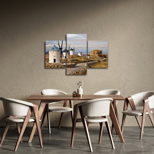 Slika - Mlini na veter Consuegra, Španija (90x60 cm)