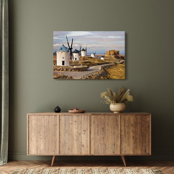 Slika - Mlini na veter Consuegra, Španija (90x60 cm)