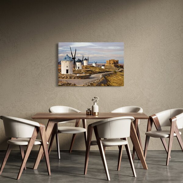 Slika - Mlini na veter Consuegra, Španija (90x60 cm)