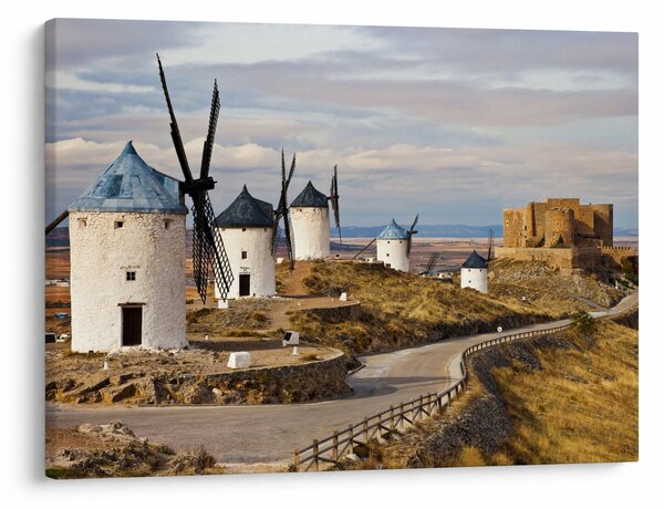 Slika - Mlini na veter Consuegra, Španija (70x50 cm)