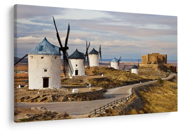 Slika - Mlini na veter Consuegra, Španija (90x60 cm)