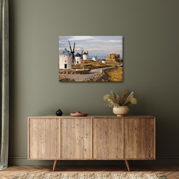 Slika - Mlini na veter Consuegra, Španija (70x50 cm)