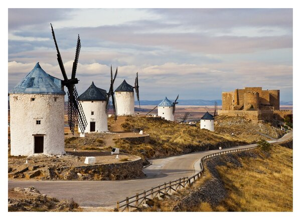 Slika - Mlini na veter Consuegra, Španija (70x50 cm)