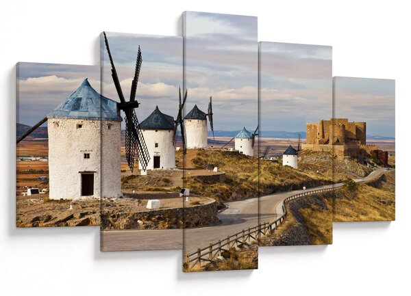 Slika - Mlini na veter Consuegra, Španija (150x105 cm)