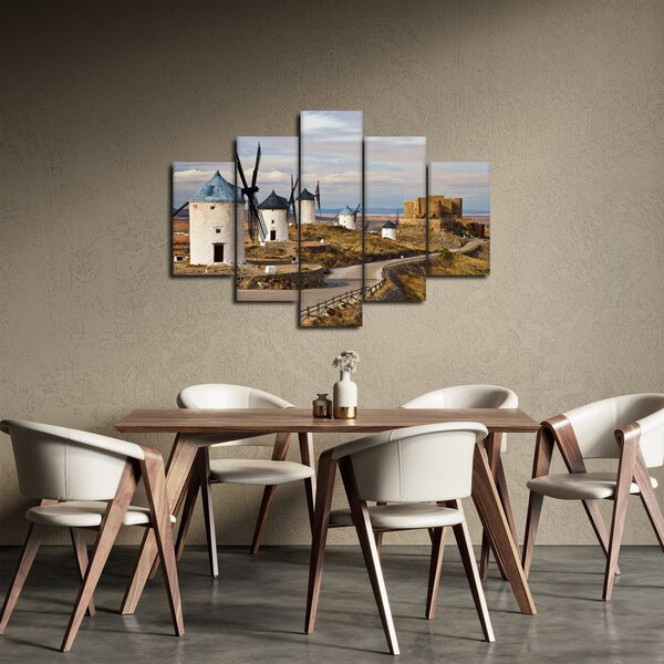 Slika - Mlini na veter Consuegra, Španija (150x105 cm)