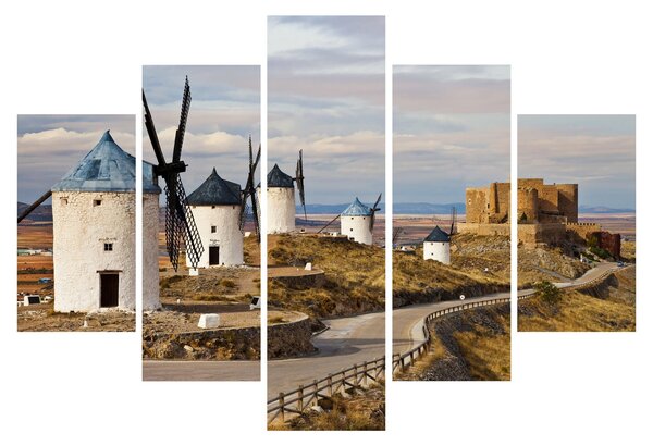 Slika - Mlini na veter Consuegra, Španija (150x105 cm)