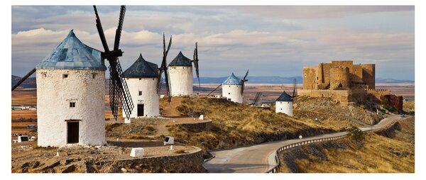 Slika - Mlini na veter Consuegra, Španija (120x50 cm)