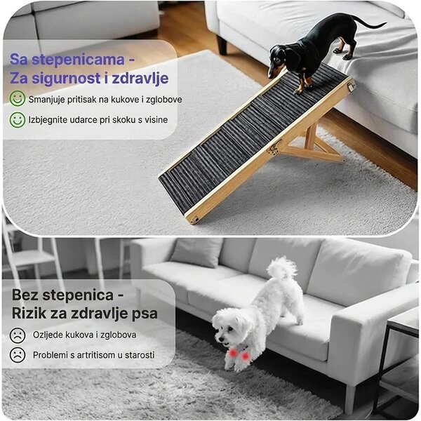 Pawclimb™ Sklopiva Podesiva Rampa Za Pse