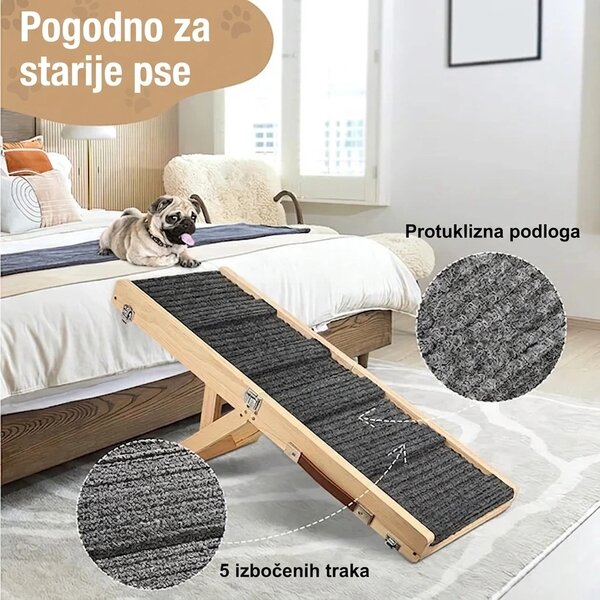 Pawclimb™ Sklopiva Podesiva Rampa Za Pse