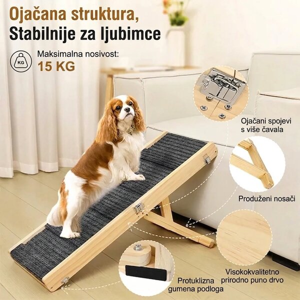 Pawclimb™ Sklopiva Podesiva Rampa Za Pse