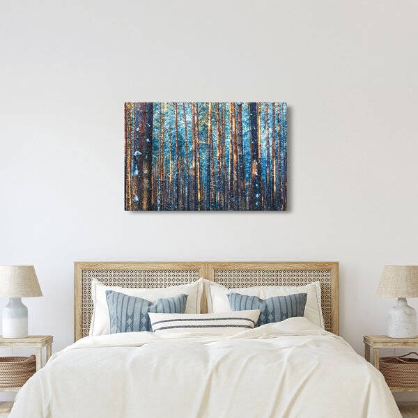 Slika - Zimski gozd (90x60 cm)