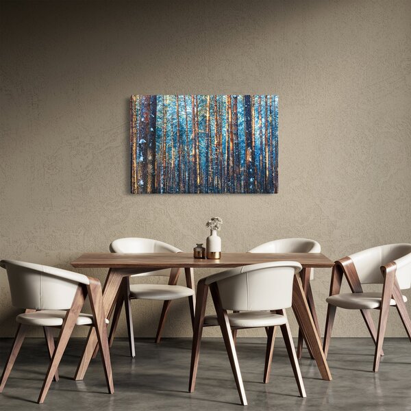 Slika - Zimski gozd (90x60 cm)