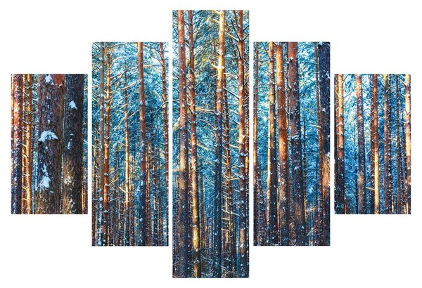Slika - Zimski gozd (150x105 cm)