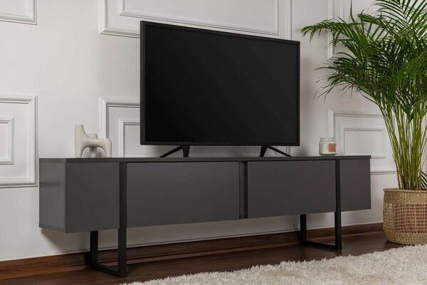 TV stolić/ormarić Sancuty (antracit + crna)