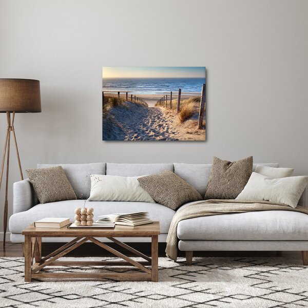Slika - Cesta do plaže ob Severnem morju, Nizozemska (70x50 cm)