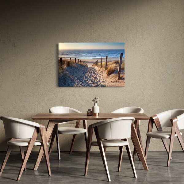 Slika - Cesta do plaže ob Severnem morju, Nizozemska (90x60 cm)