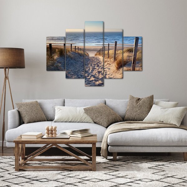 Slika - Cesta do plaže ob Severnem morju, Nizozemska (150x105 cm)
