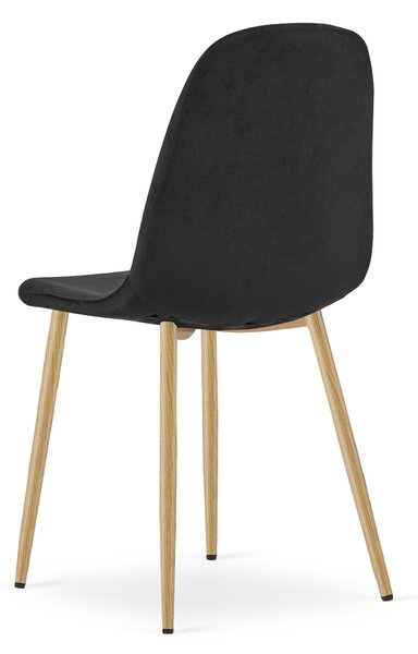 Blagovaonska stolica PADVA VELVET, crna