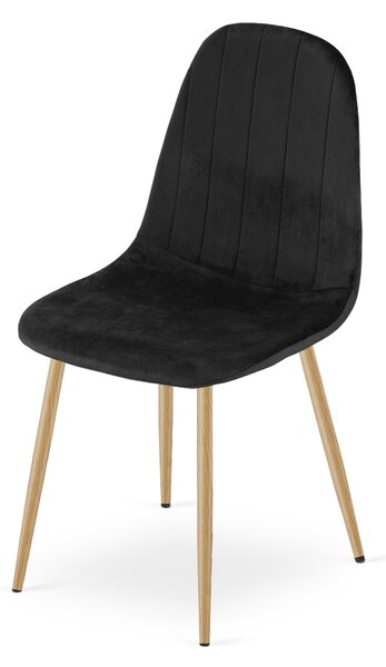 Blagovaonska stolica PADVA VELVET, crna