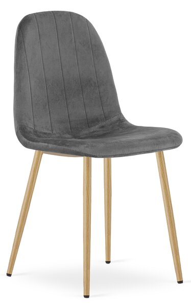 Stolica za blagovaonicu PADVA VELVET, tamno siva