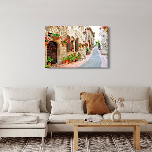 Slika - Slikovita italijanska uličica (90x60 cm)