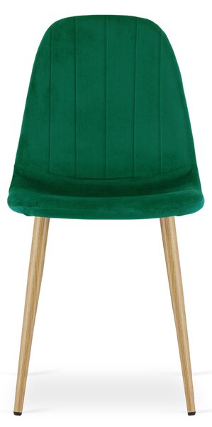 Blagovaonska stolica PADVA VELVET, zelena