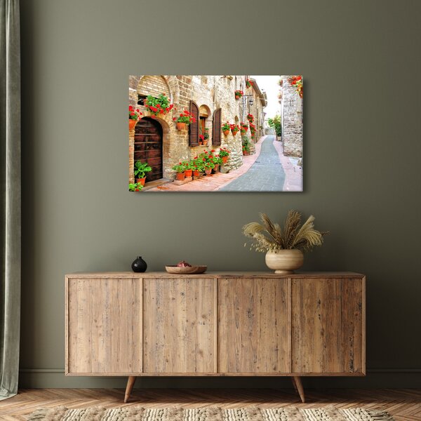 Slika - Slikovita italijanska uličica (90x60 cm)