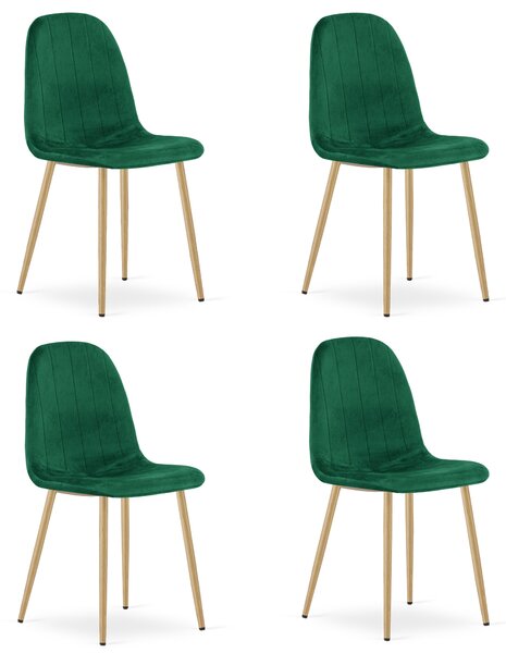 Blagovaonska stolica PADVA VELVET, zelena