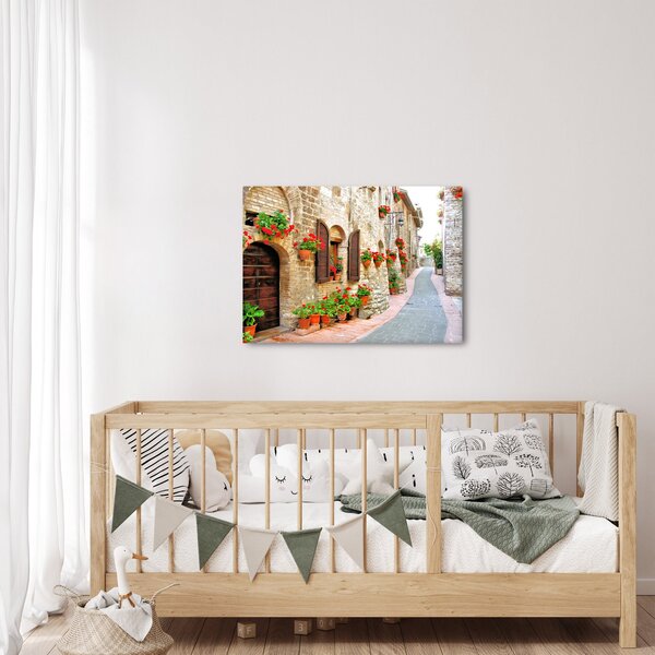 Slika - Slikovita italijanska uličica (70x50 cm)