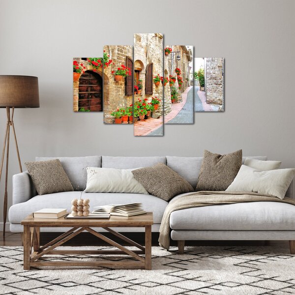 Slika - Slikovita italijanska uličica (150x105 cm)