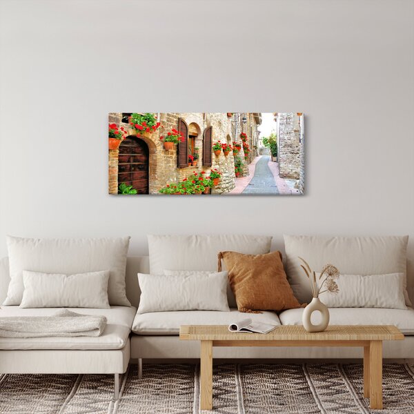 Slika - Slikovita italijanska uličica (120x50 cm)