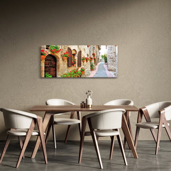 Slika - Slikovita italijanska uličica (120x50 cm)