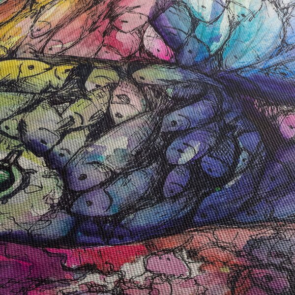 Slika - Pisane ribe (90x60 cm)