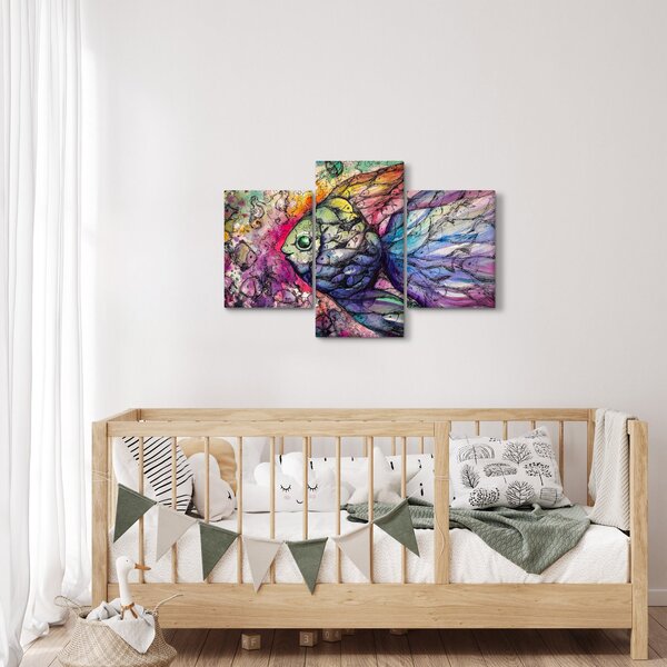 Slika - Pisane ribe (90x60 cm)