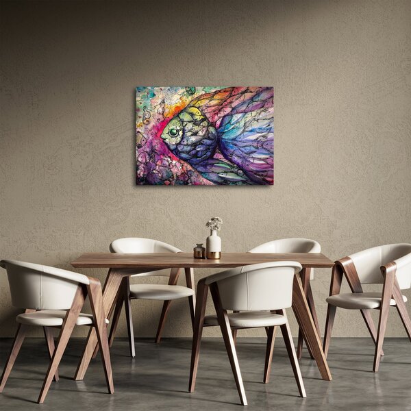 Slika - Pisane ribe (70x50 cm)