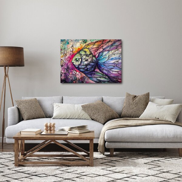 Slika - Pisane ribe (70x50 cm)